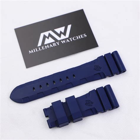 rubber strap panerai|aftermarket panerai watch straps.